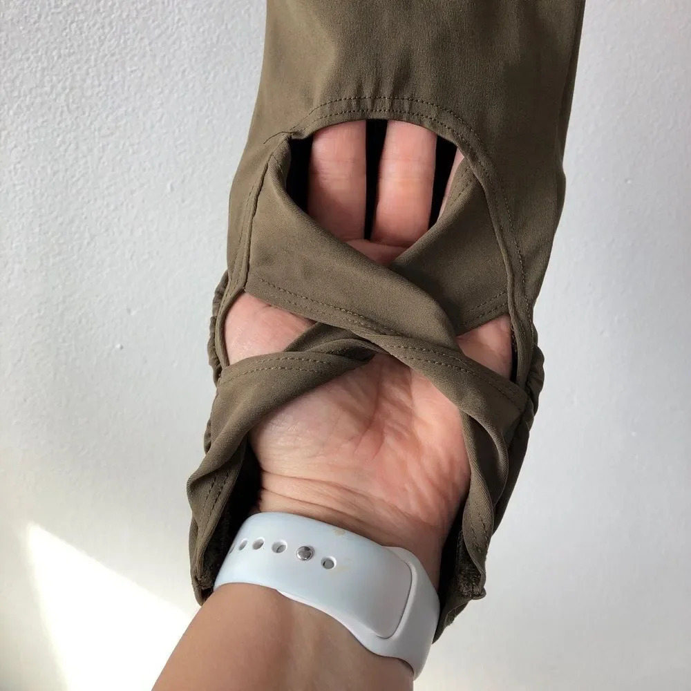Free People Movement Olive Green Wave Rider Leggings Size XS - Picture 5 of 11